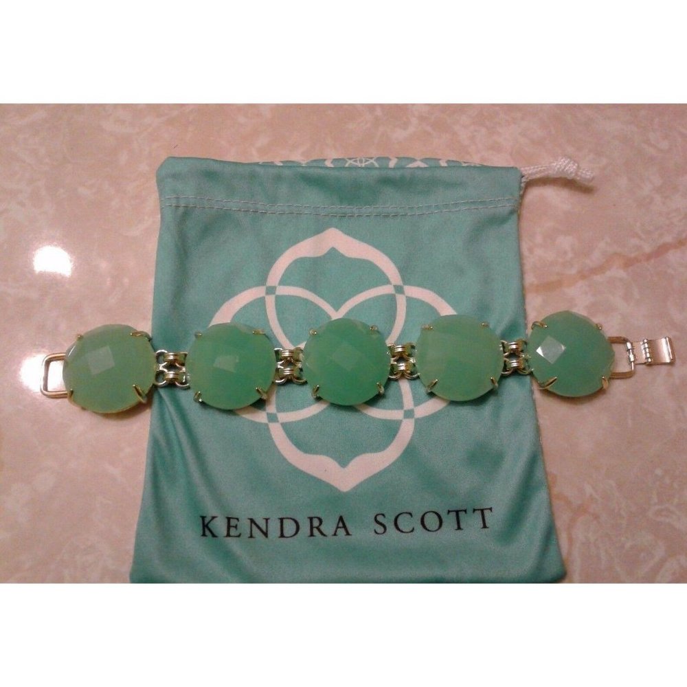 Kendra Scott Chalcedony Green Cassie Bracelet